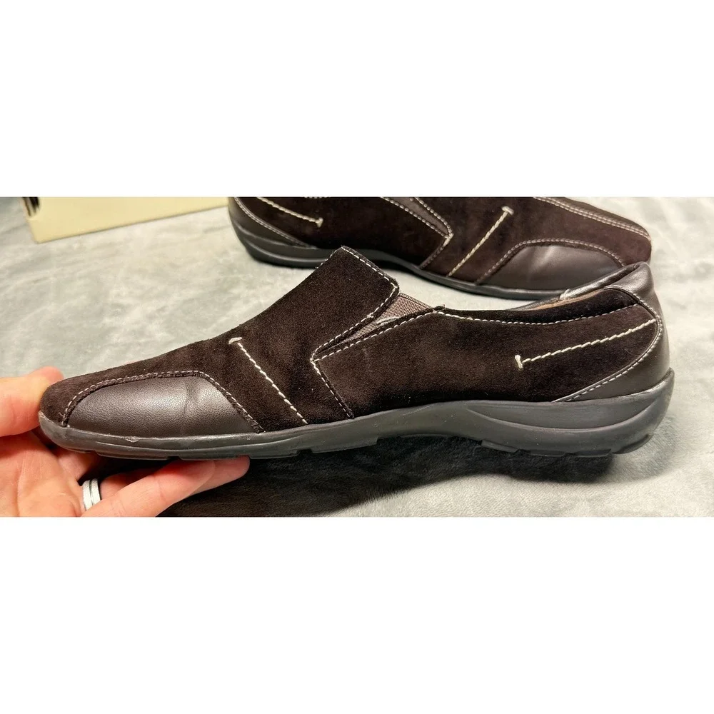 Natural Soul by Naturalizer Loafers Womens 10 Brown Suede Francis Comfort